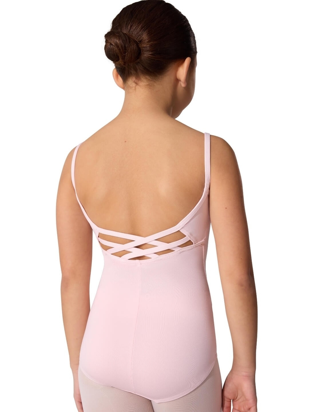 Capezio Light Pink Crisscross Back Kids Ballet Leotard